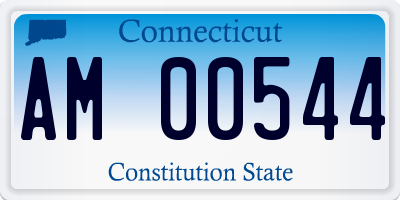 CT license plate AM00544