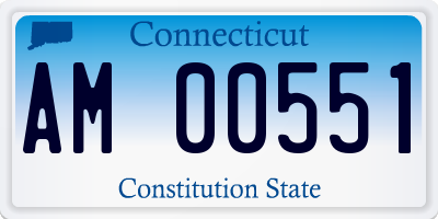 CT license plate AM00551