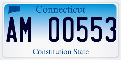 CT license plate AM00553