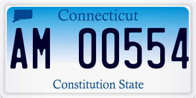CT license plate AM00554