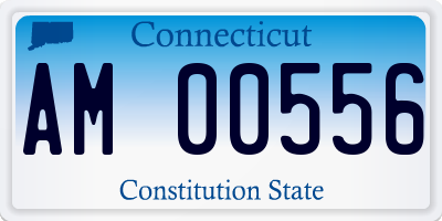 CT license plate AM00556