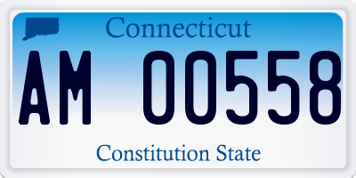 CT license plate AM00558