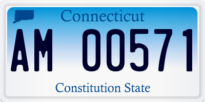 CT license plate AM00571
