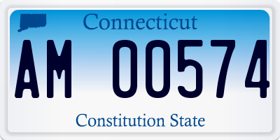 CT license plate AM00574