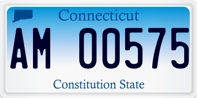 CT license plate AM00575