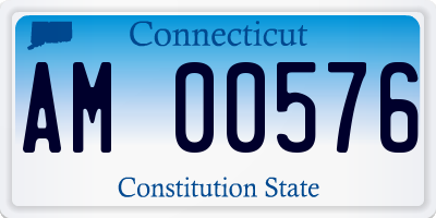 CT license plate AM00576