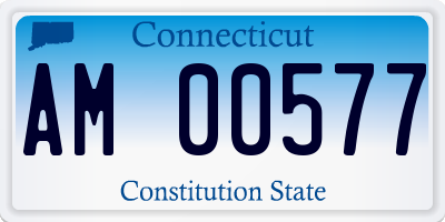 CT license plate AM00577