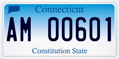 CT license plate AM00601