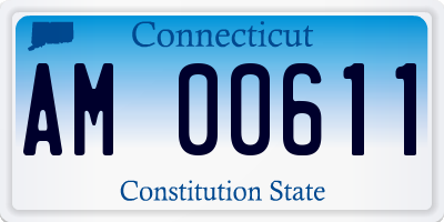 CT license plate AM00611