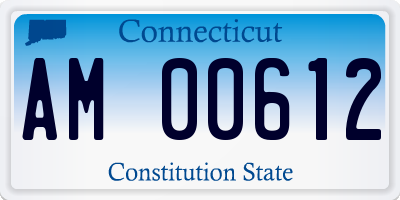 CT license plate AM00612