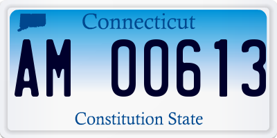 CT license plate AM00613