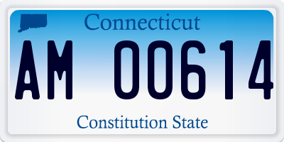CT license plate AM00614