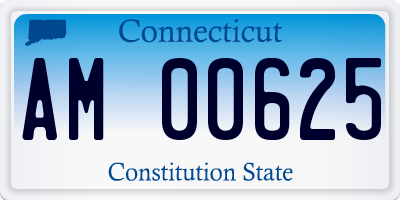 CT license plate AM00625