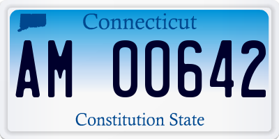 CT license plate AM00642