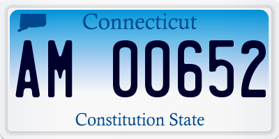 CT license plate AM00652
