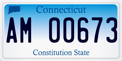 CT license plate AM00673