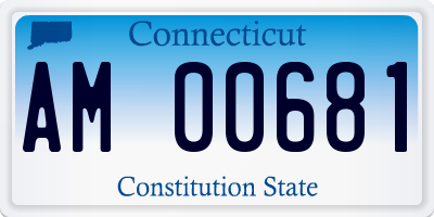 CT license plate AM00681