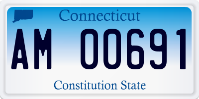 CT license plate AM00691