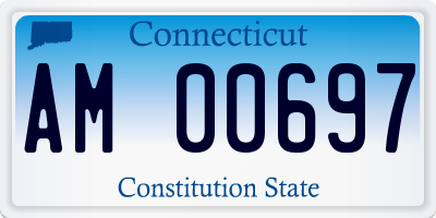 CT license plate AM00697