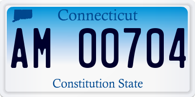 CT license plate AM00704