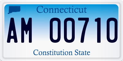 CT license plate AM00710