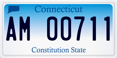 CT license plate AM00711