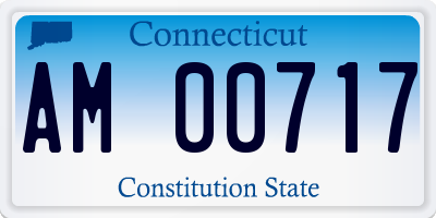CT license plate AM00717