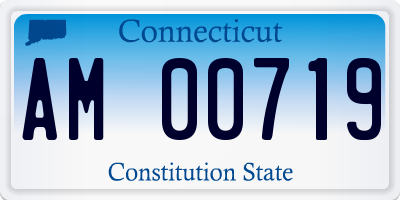 CT license plate AM00719