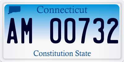 CT license plate AM00732
