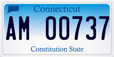 CT license plate AM00737