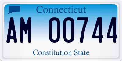 CT license plate AM00744