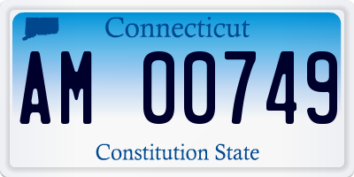 CT license plate AM00749