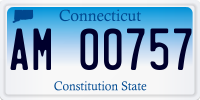 CT license plate AM00757