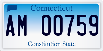 CT license plate AM00759