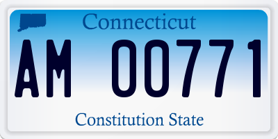 CT license plate AM00771