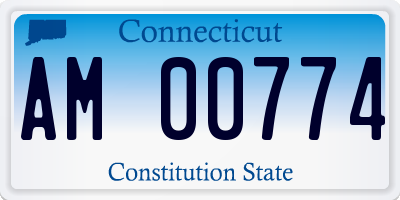 CT license plate AM00774