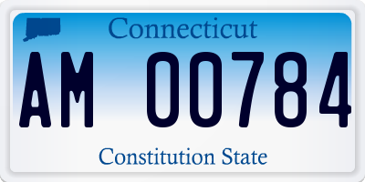 CT license plate AM00784