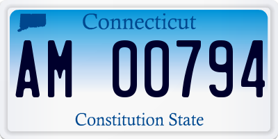 CT license plate AM00794