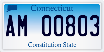 CT license plate AM00803