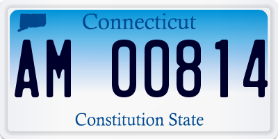 CT license plate AM00814