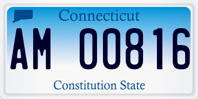 CT license plate AM00816