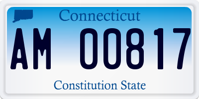 CT license plate AM00817