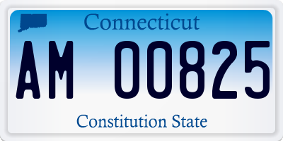 CT license plate AM00825