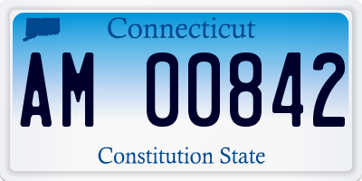 CT license plate AM00842