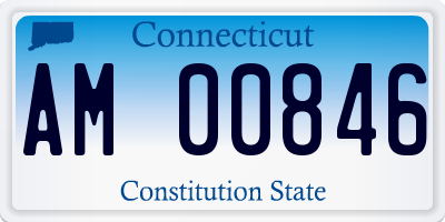 CT license plate AM00846