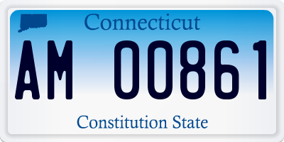 CT license plate AM00861