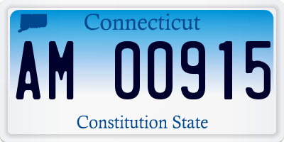 CT license plate AM00915
