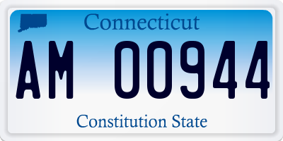 CT license plate AM00944