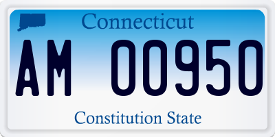 CT license plate AM00950
