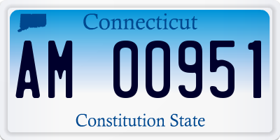 CT license plate AM00951